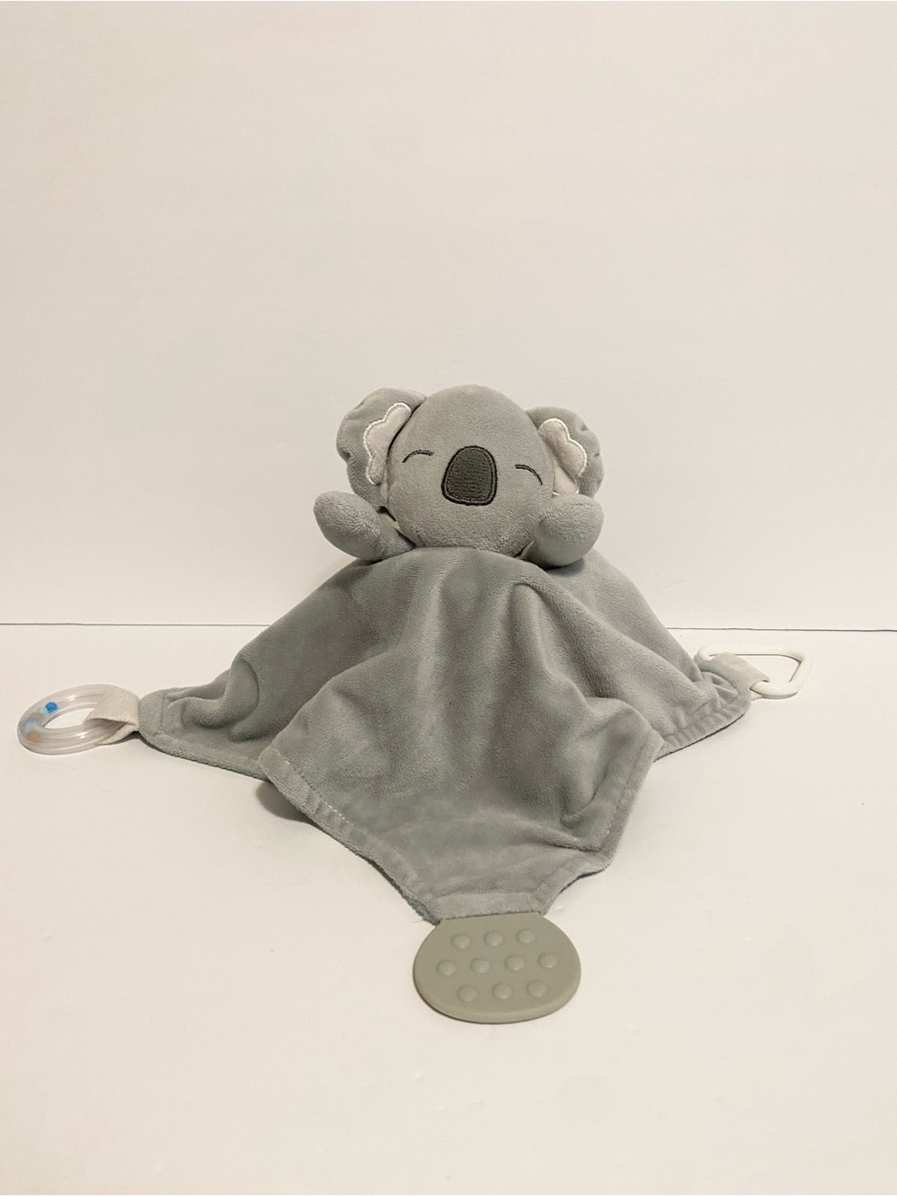 Modern Baby Grey Koala Lovey Baby Boy Girl Security Blanket Sensory Taggies Toy
